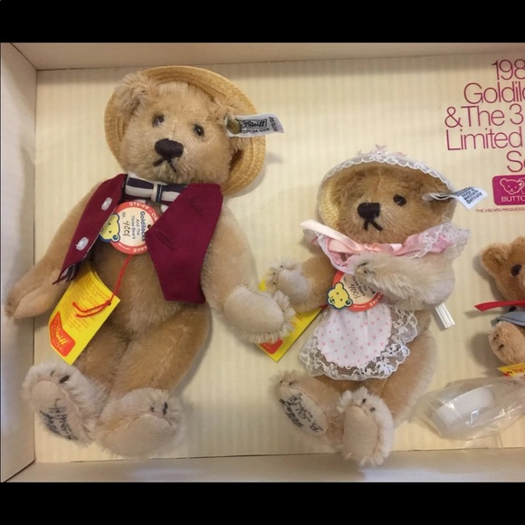 Suzanne Gibson Steiff 1985 Goldilocks & The 3 Bear - Picture 3 of 7